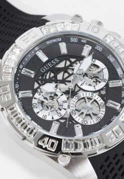 Guess Trophy - Chronograph Watch - Black/Silver-Coloured -Guess Clothing Sale 373e6342198643fb9932b775fc16d46e