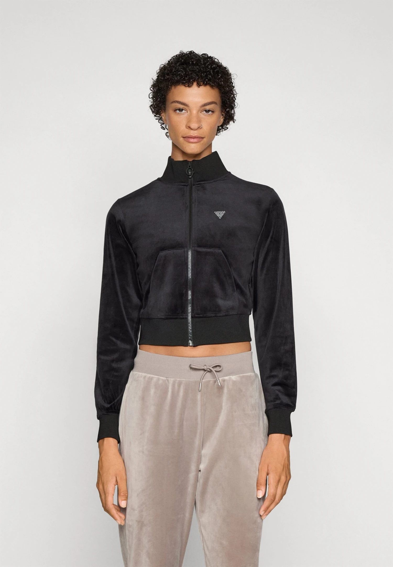 Guess COUTURE FULL ZIP - Zip-up Sweatshirt - Jet Black 1 Guess COUTURE FULL ZIP - Zip-up Sweatshirt - Jet Black