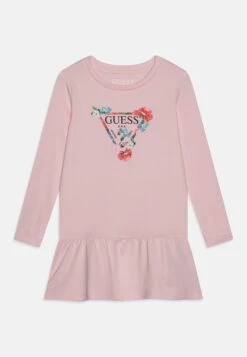 Guess Toddler Sleeves Interlock Dress - Jersey Dress - Ballet Pink