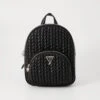 Guess QUILTED MINI BACKPACK UNISEX - Rucksack - Jet Black