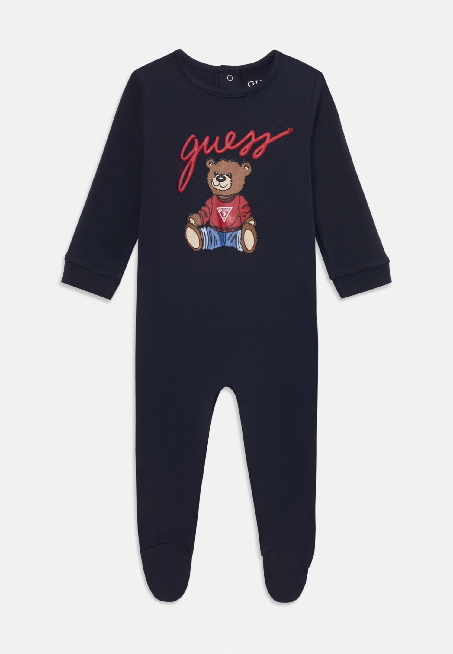Guess BABY INTERLOCK OVERALL UNISEX - Sleep Suit - Smart Blue 1 Guess BABY INTERLOCK OVERALL UNISEX - Sleep Suit - Smart Blue