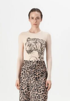 Guess PENELOPE BODY - Long Sleeved Top - Neutral Ivory