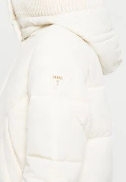Guess ELEONOR HOODIE PUFFER - Winter Coat - Cream White -Guess Clothing Sale 3a110d08c3a94d52b5ca185ab95f66c5