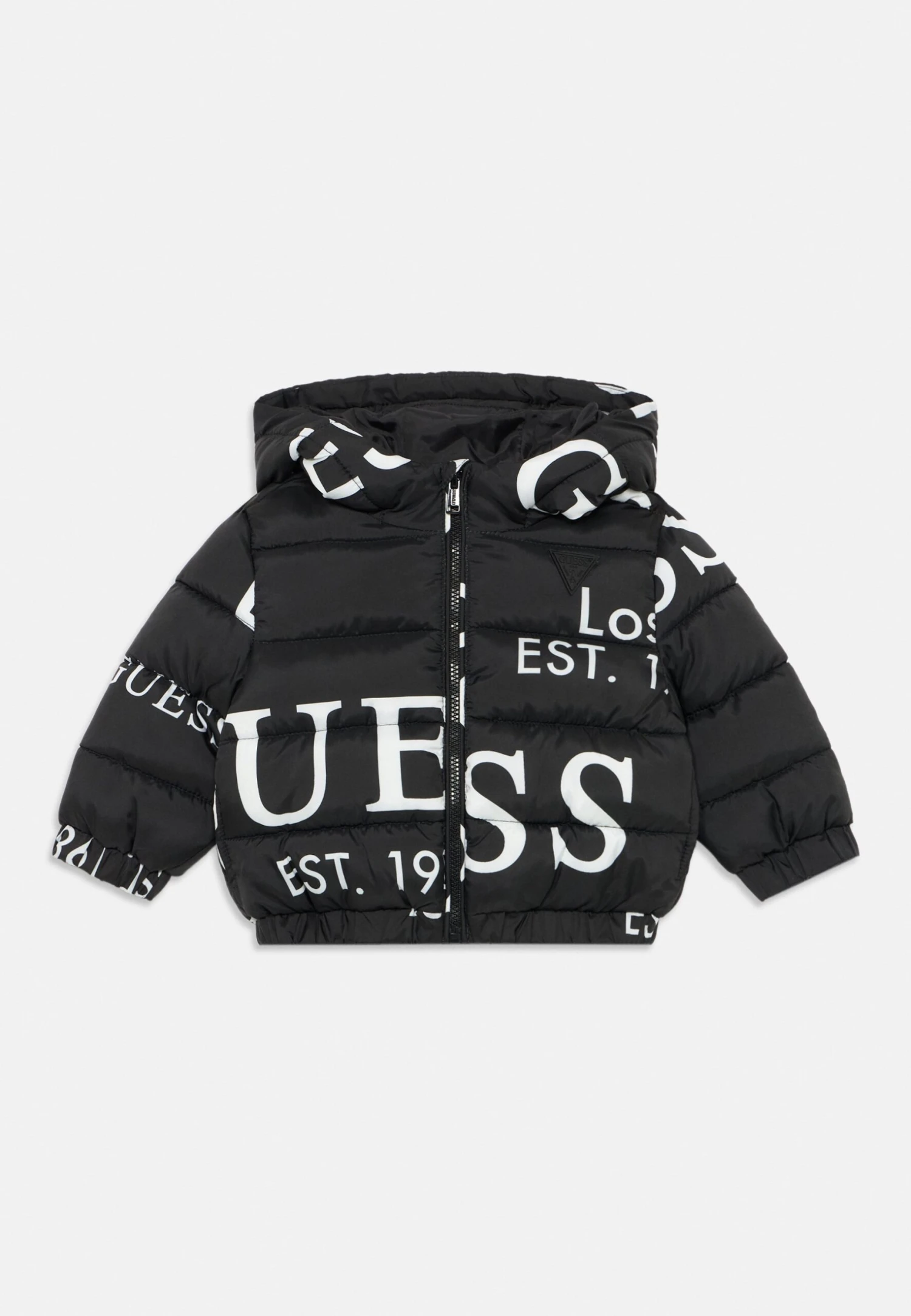 Guess BABY OVERSIZE HOODED PUFFER UNISEX - Winter Jacket - Black 1 Guess BABY OVERSIZE HOODED PUFFER UNISEX - Winter Jacket - Black