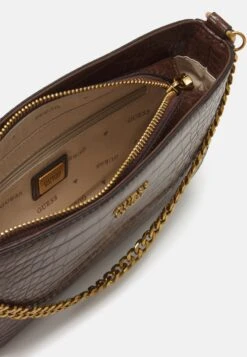 Guess Katey Mini Top Zip - Handbag - Brown -Guess Clothing Sale 3a49b3ab2bd84dcaba66710b3367a35c