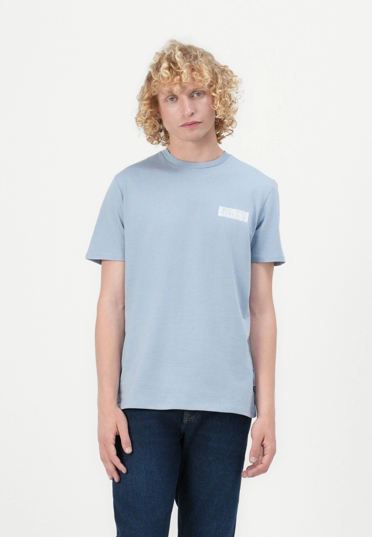 Guess PAINTERS - Print T-shirt - Nimbus Blue 3 Guess PAINTERS - Print T-shirt - Nimbus Blue - Image 3