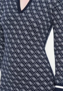 Guess AUBREY DRESS - Jumper Dress - Blue/cream -Guess Clothing Sale 3cfb67e463314a0ea636320f6a1abb2b