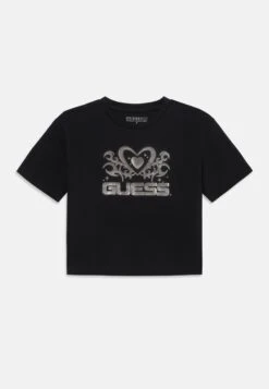 Guess JUNIOR MIDI - Print T-shirt - Jet Black