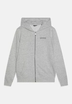 Guess CORE JUNIOR BOY ZIP UP HOODED ACTIVE - Zip-up Sweatshirt - Light Heather Grey