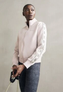 Guess BRITNEY FULL - Zip-up Sweatshirt - Posh Taupe