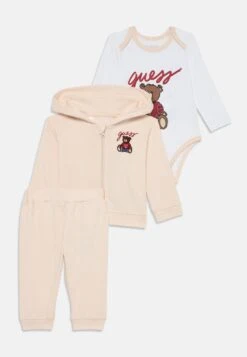 Guess BABY ACTIVE UNISEX SET - Long Sleeved Top - Sand Grain