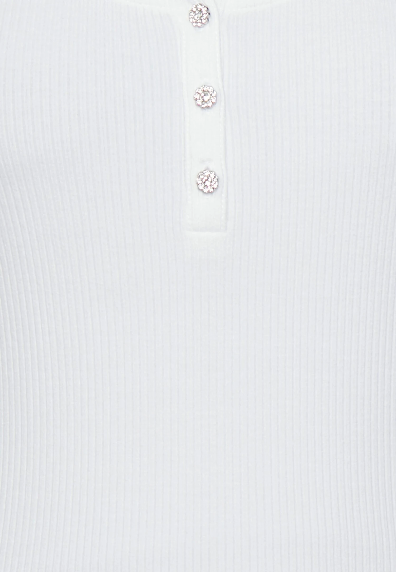 Guess Karlee Henley- Long Sleeved Top - Pure White 3 Guess Karlee Henley- Long Sleeved Top - Pure White - Image 3