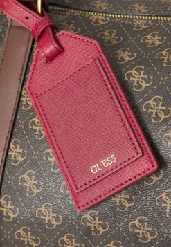 Guess PISA DOUBLE ZIP - Weekend Bag - Brown/ochre/burgundy -Guess Clothing Sale 3f35edeacf0746cb9ad4e8f6393af49c