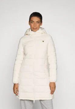 Guess NEW ALETA LONG PUFFER JACKET - Winter Coat - Dove White