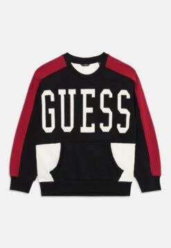 Guess JUNIOR ACTIVE TOP - Sweatshirt - Black/red