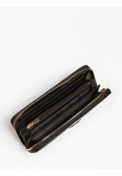 Guess Laurel Large Zip Around - Wallet - Black -Guess Clothing Sale 4254ce27645f4c13b2947d95a32e80ad