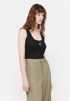 Guess LOGO TANK - Top - Jet Black -Guess Clothing Sale 4286ae1baf784cf1888e1fd98142e0f7