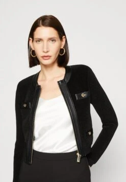 Gio Zipped Jacket - Cardigan - Jet Black -Guess Clothing Sale 431e033e89ec4cbe8b9d5f3bfa064493