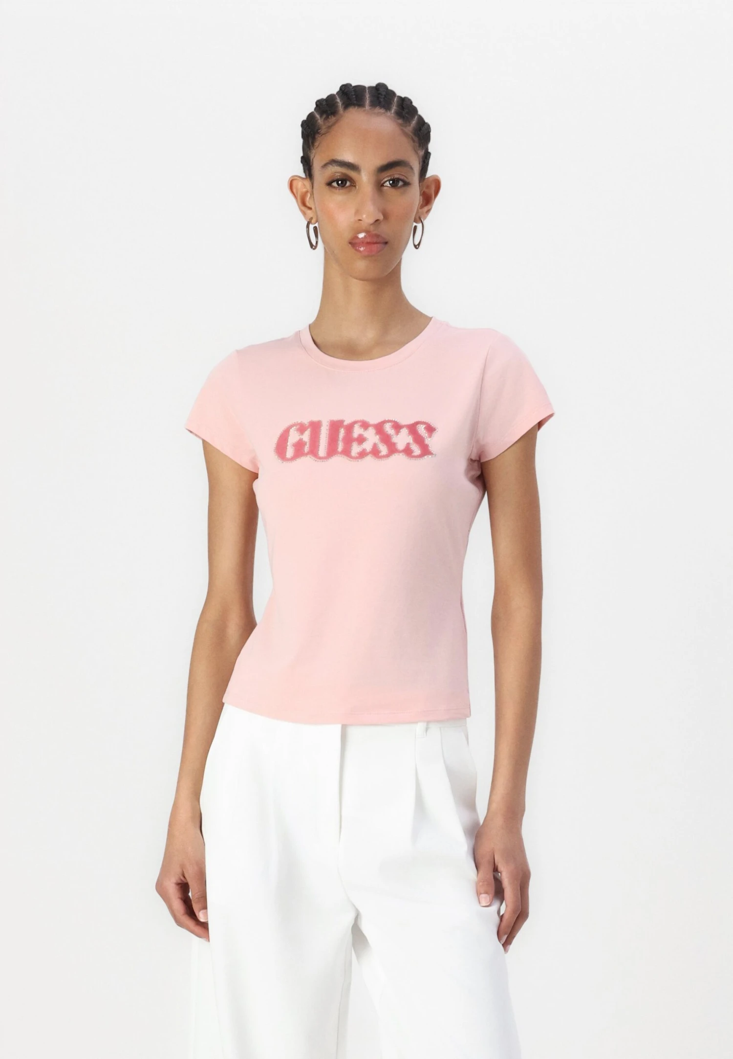 Guess PONY HAIR TEE - Print T-shirt - Pink Pearl 1 Guess PONY HAIR TEE - Print T-shirt - Pink Pearl