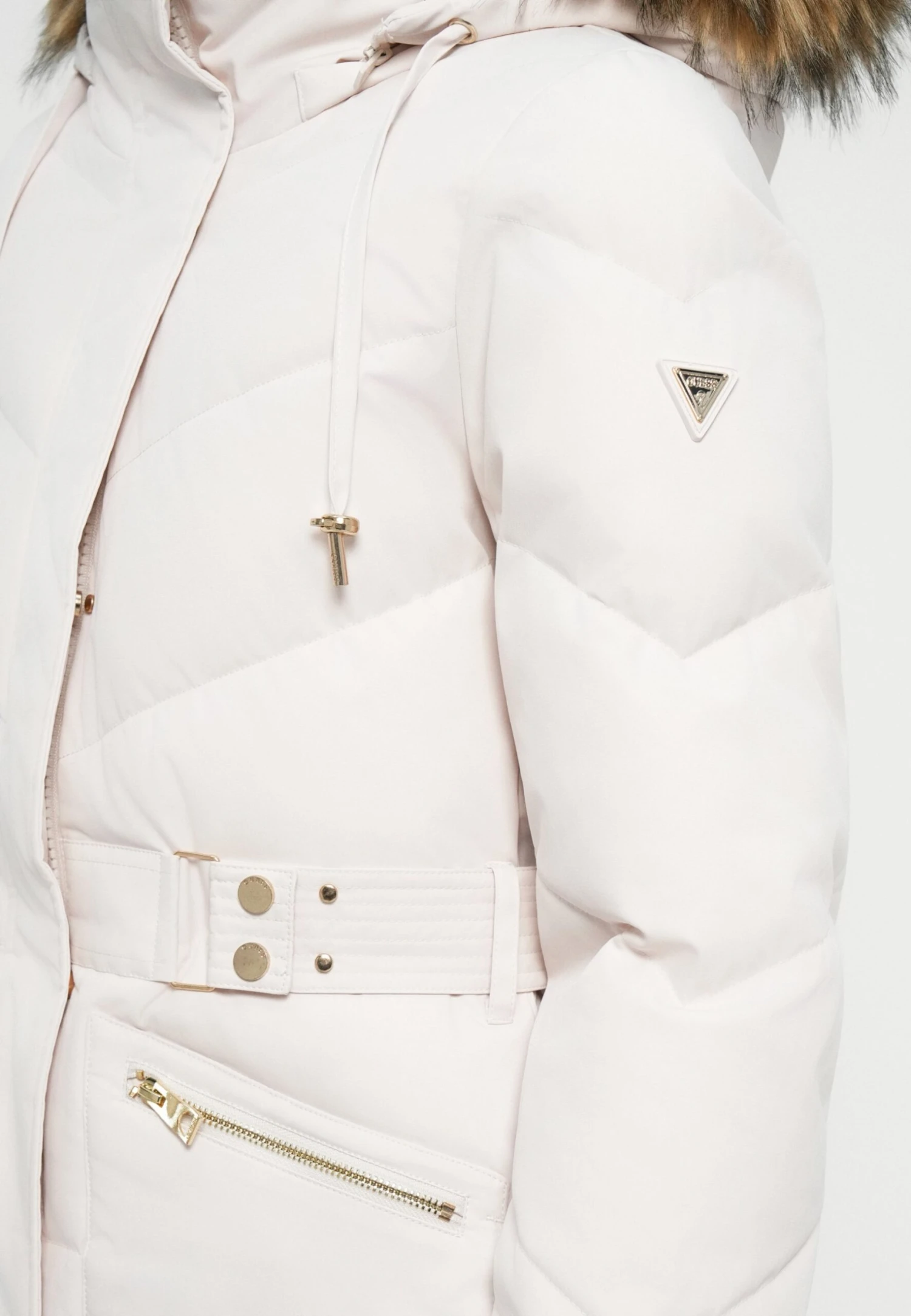 Guess FATEMA BELTED PUFFER - Winter Coat - Cream White 6 Guess FATEMA BELTED PUFFER - Winter Coat - Cream White - Image 6