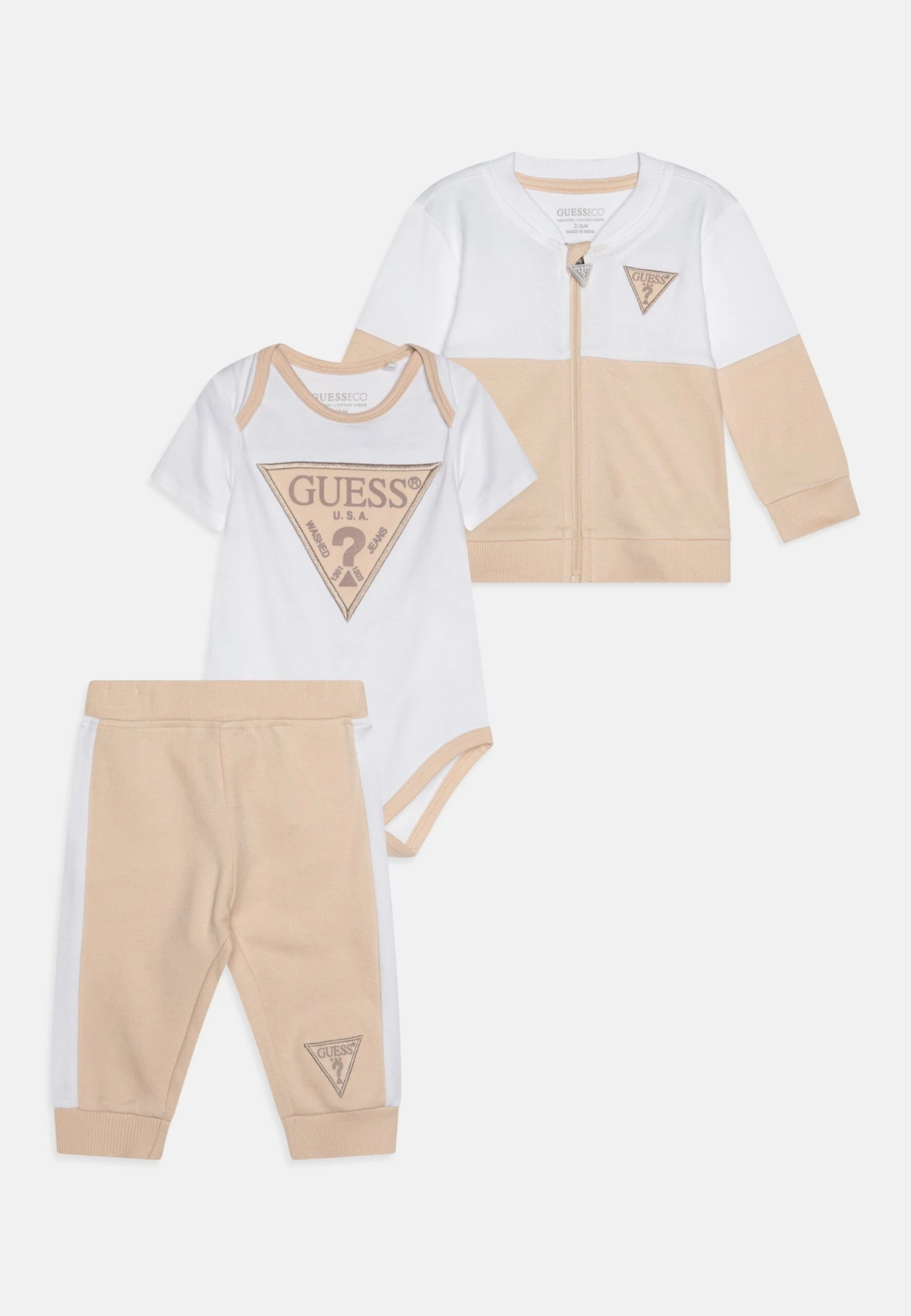 Guess BABY ACTIVE ZIP UNISEX SET - Baby Gifts - Juicy Pink 5 Guess BABY ACTIVE ZIP UNISEX SET - Baby Gifts - Juicy Pink - Image 5