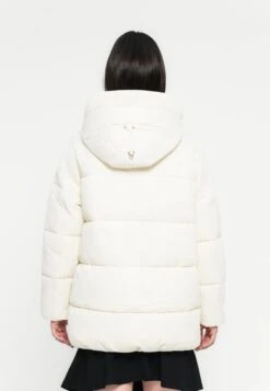 Guess ELEONOR HOODIE PUFFER - Winter Coat - Cream White -Guess Clothing Sale 473339e7a1874252a445447fb04f1eb3