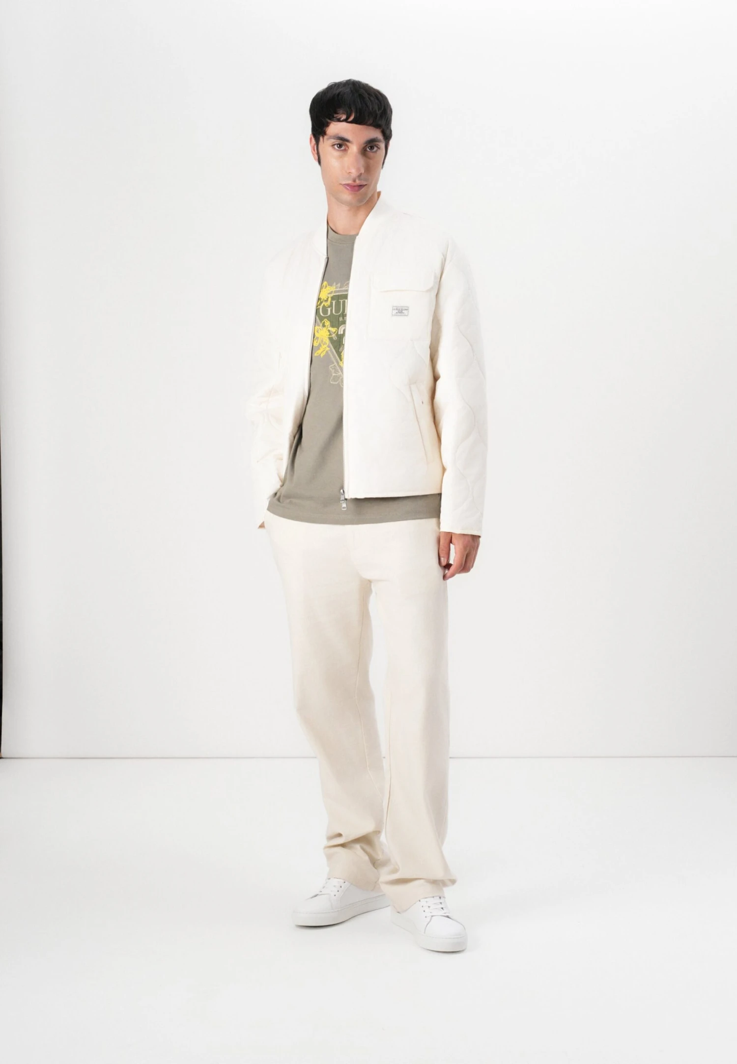 QUILTED PUFFER JACKET - Light Jacket - Pristine White 2 QUILTED PUFFER JACKET - Light Jacket - Pristine White - Image 2