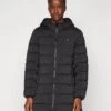 Guess NEW ALETA LONG PUFFER JACKET - Winter Coat - Jet Black