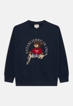 Guess JUNIOR OVERSIZE ACTIVE UNISEX - Sweatshirt - Smart Blue