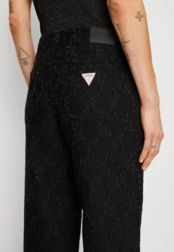 Maria Wide Leg - Relaxed Fit Jeans - Jet Black -Guess Clothing Sale 4863c78ae09544a68261f2cf873a3dbf