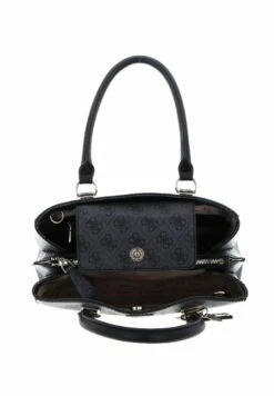 Guess Noelle Girlfriend Satchel - Handbag - Coal Logo -Guess Clothing Sale 48f6c639e2ab4d09b45863fd58e992b4