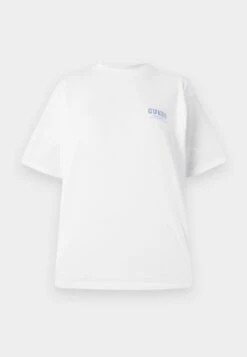 Guess MONOCHROME GRAPHIC TEE - Print T-shirt - White -Guess Clothing Sale 49785706776445f1a340073a5cf9b95a