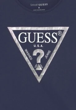 Guess Junior Core - Print T-Shirt - Bleu -Guess Clothing Sale 4982742934674db695d848931e55e25d
