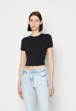 Graphic Baby Tee - Basic T-Shirt - Jet Black