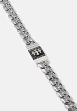 Guess REBEL MOON - Bracelet - Steel-coloured/black -Guess Clothing Sale 4aa021e743ad4b63934c51a5d4ffd21a