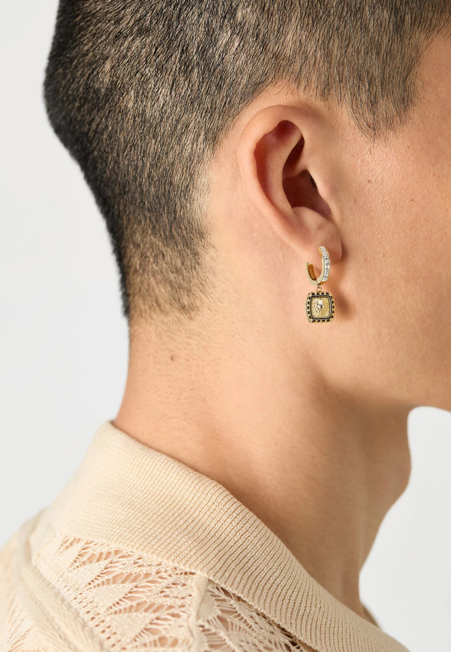 Guess LION KING - Single Earring - Yellow Gold-coloured 1 Guess LION KING - Single Earring - Yellow Gold-coloured