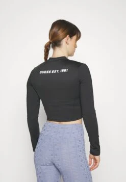 Guess Azalea Zip Active Solid - Long Sleeved Top - Jet Black -Guess Clothing Sale 4b478e318cc04d18b31216bbc6cd5feb