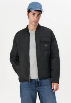 QUILTED PUFFER JACKET - Light Jacket - Jet Black -Guess Clothing Sale 4b82e026da8c4ebd8df3984948bf28ed