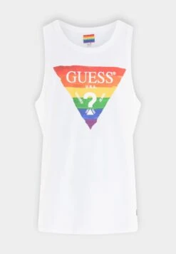 Guess Pride Logo - Top - Pure White -Guess Clothing Sale 4c82930dc59b4a2a9963a7de480ad565