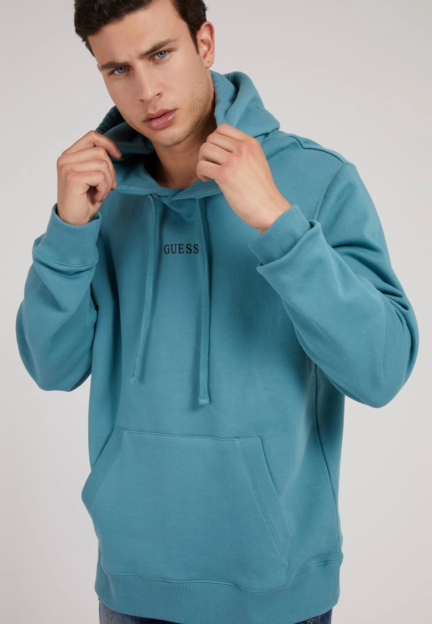 Guess Es Roy- Hoodie - Blau 1 Guess Es Roy- Hoodie - Blau