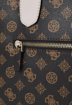 Guess X Banksy Brandalised Compartment Tote - Handbag - Mocha Logo -Guess Clothing Sale 4fad52915f434c30a1609c3d3a213150