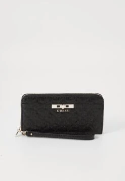 Guess IDRA LARGE ZIP AROUND - Wallet - Black