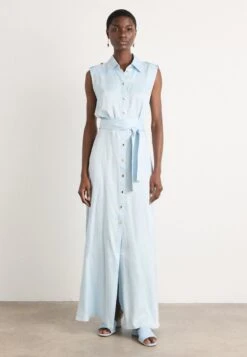 IVA CHEMISER LONG DRESS - Maxi Dress - Soft Blue