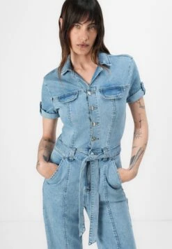 Guess PARKER JUMPSUIT - Jumpsuit - Blue Denim -Guess Clothing Sale 5288bfc589a947c9bd6608278287d820