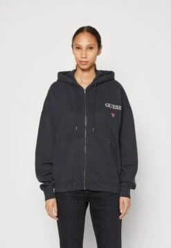 Go Washed Zip Up Hoodi - Zip-Up Sweatshirt - Jet Black/Multi