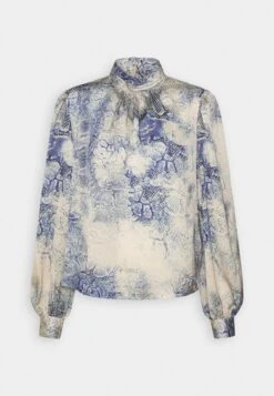 Spring Skin Blouse - Long Sleeved Top - Off-White/Blue -Guess Clothing Sale 53b9ed69133b44949b4b183f098fa2b4