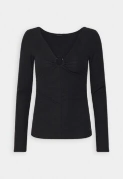 Guess Lara - Long Sleeved Top - Jet Black -Guess Clothing Sale 5444ffcac1a44b85a7274f3101f8ec4a