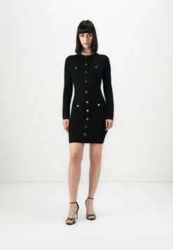 AFRAH POCKETS DRESS - Jumper Dress - Jet Black