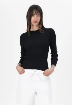 Guess HANNA - Jumper - Jet Black -Guess Clothing Sale 55825bb1eebf4bf497eaa6fadd8cef43