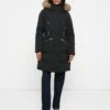 Guess FATEMA BELTED PUFFER - Winter Coat - Jet Black